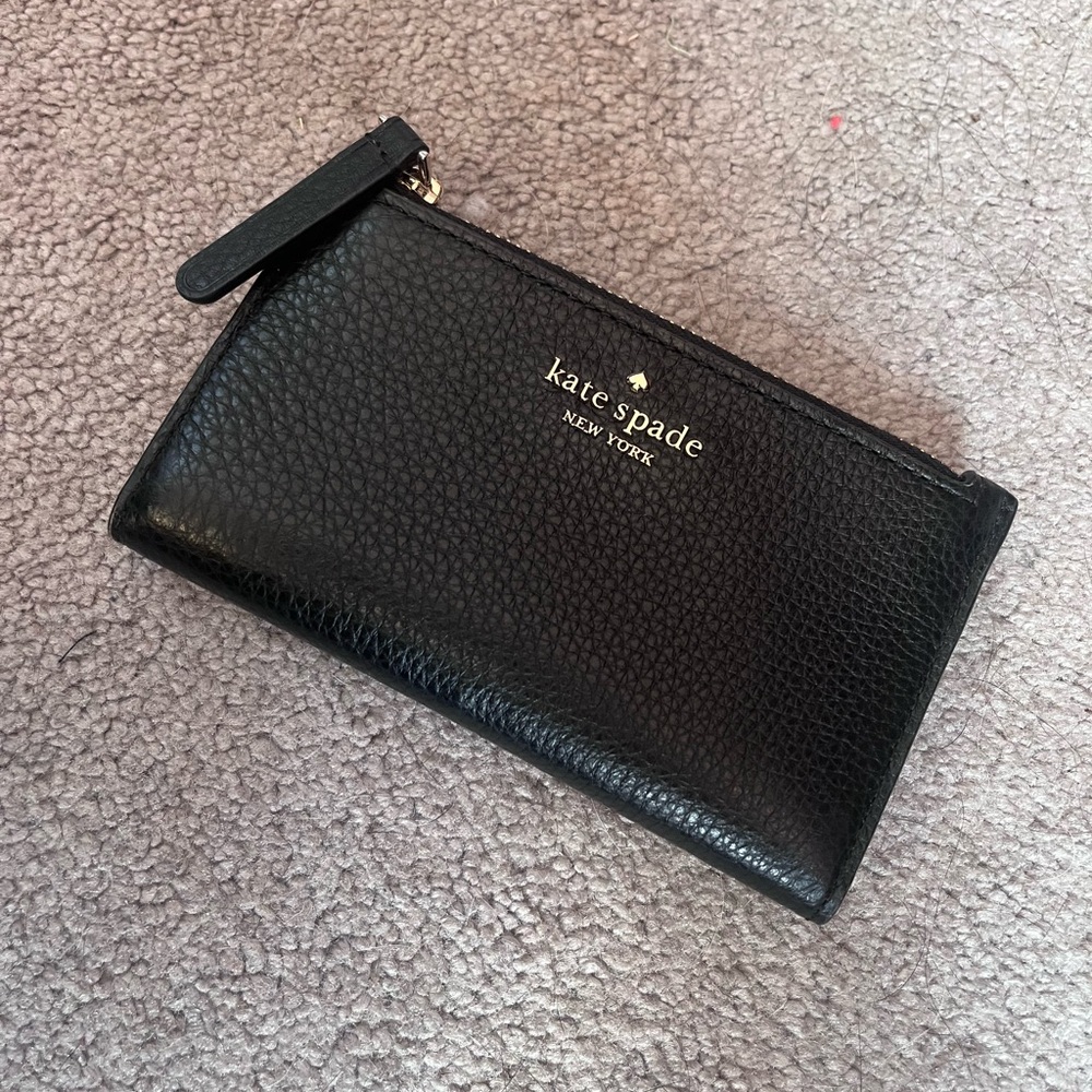 Kate Spade Black Leather Small Wallet